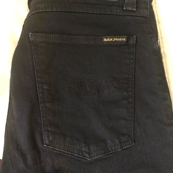 Nudie High Kai Black Black Jeans Size 32 women’s. New! - Picture 5 of 8